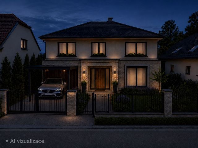 Lukrativní stavební parcela v Praze Kbelích 590 m² — AI vizualizace 10