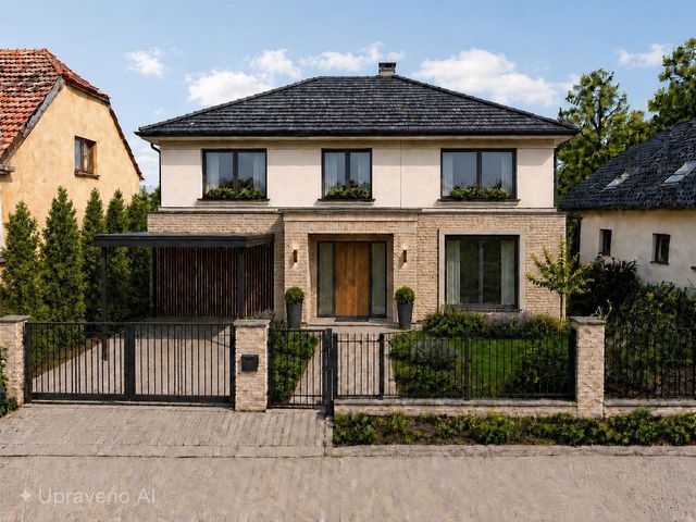 Lukrativní stavební parcela v Praze Kbelích 590 m² — fotografie upravená AI 9